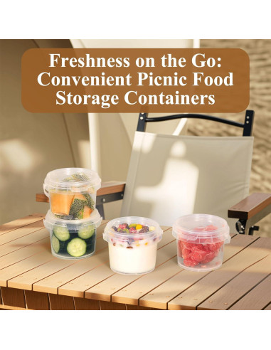 Contenedores de Plástico Herméticos 10 oz UMETASS - 12 Piezas