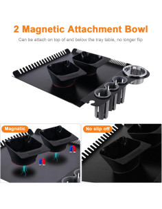 Tazón de Tinte para Cabello Bestauty con Succión Magnética - 2PCS Negro 2