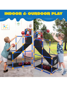 Juego de Baloncesto Arcade JOYIN con 4 Pelotas y Bomba - 1.83m 2