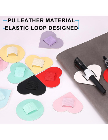 Soporte de Lazo para Bolígrafo uxcell - 4 Piezas Beige