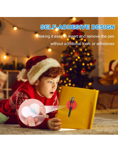 Soporte de Lazo para Bolígrafo uxcell - 4 Piezas Beige