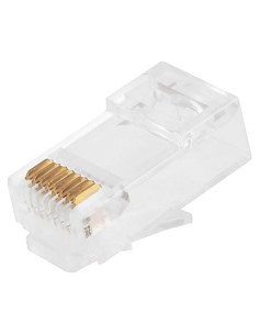 Conectores RJ45 Cat6 Sólido Monoprice 100 Unidades