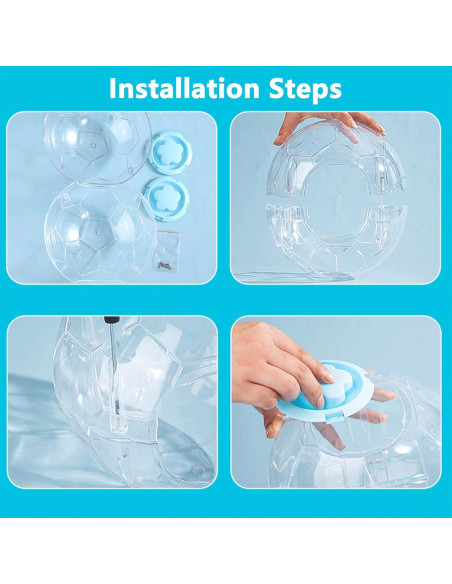 Bola de Hámster Fanlahmtasy 12.95 cm Diseño Fútbol Duradera