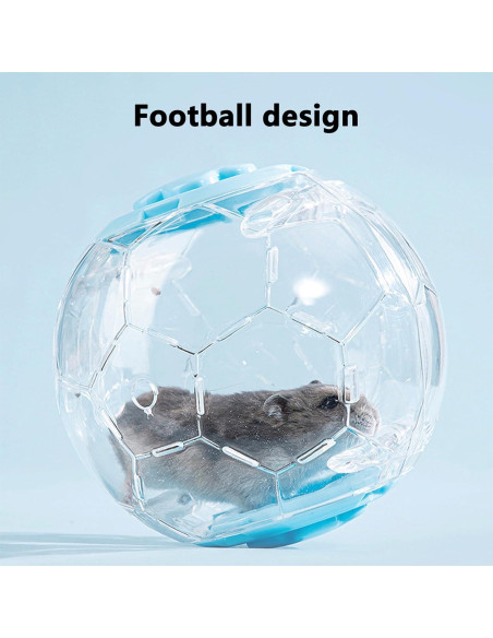 Bola de Hámster Fanlahmtasy 12.95 cm Diseño Fútbol Duradera