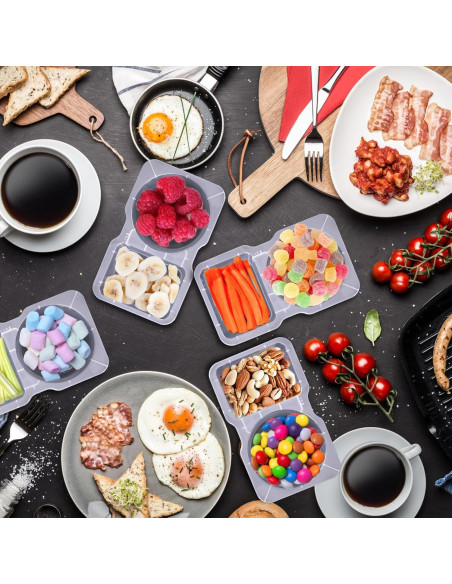 50 Contenedores de Condimentos Doble Compartimento Palksky