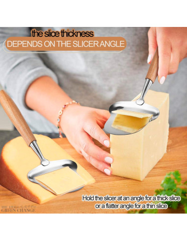 Cortador de Queso de Acero Inoxidable The Little Green Change