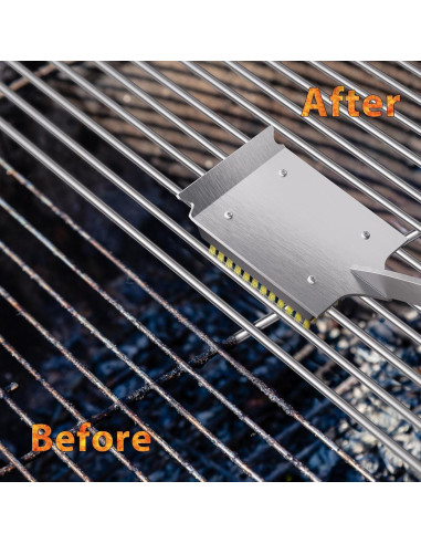 Cepillo y Raspador ENLOY para Parrilla 43 cm Madera Rosa