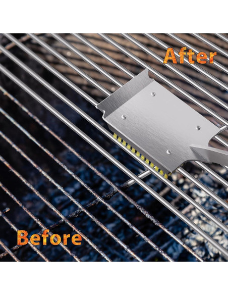 Cepillo y Raspador ENLOY para Parrilla 43 cm Madera Rosa