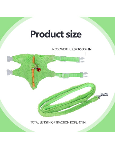 Arnés y Correa para Hurón ChengFu Azul 120 cm