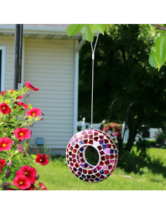 Alimentador de Pájaros Colgante Sunnydaze Mosaico 16.5 cm 2