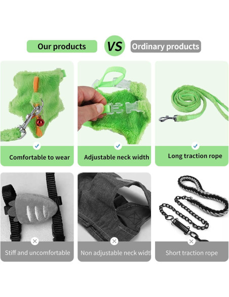 Arnés y Correa para Hurón ChengFu Azul 120 cm