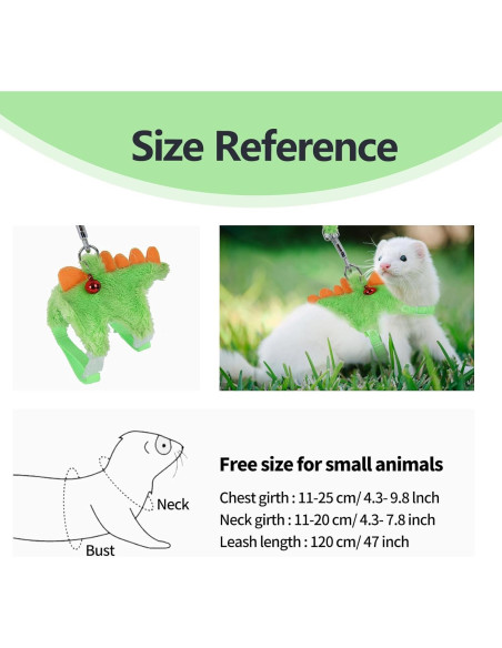 Arnés y Correa para Hurón ChengFu Azul 120 cm