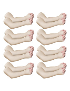 Eurzom 8 Pares Mangas Protectores para Piel Delgada