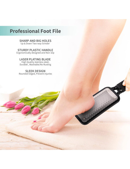 Exfoliador Profesional para Pies Riorre - Paquete de 3 Unidades