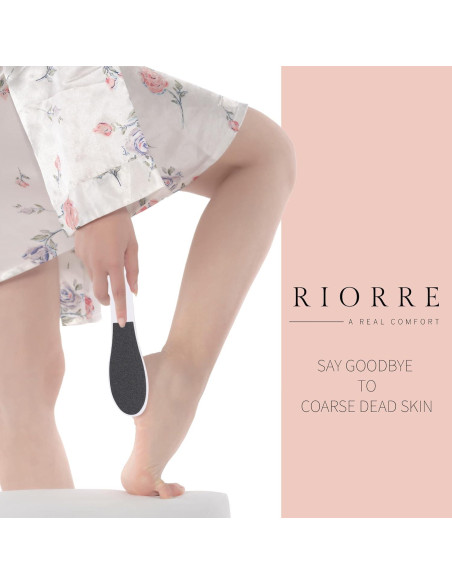 Exfoliador Profesional para Pies Riorre - Paquete de 3 Unidades