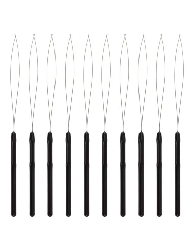 10 Piezas Herramienta de Aguja para Extensiones de Cabello BIYOUTE