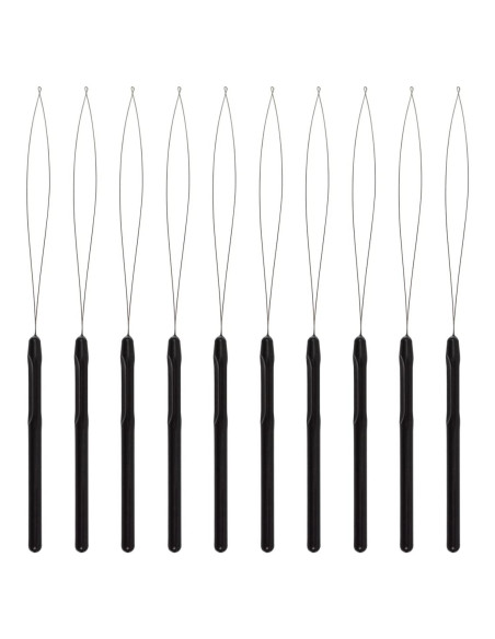 10 Piezas Herramienta de Aguja para Extensiones de Cabello BIYOUTE