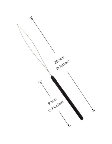 10 Piezas Herramienta de Aguja para Extensiones de Cabello BIYOUTE