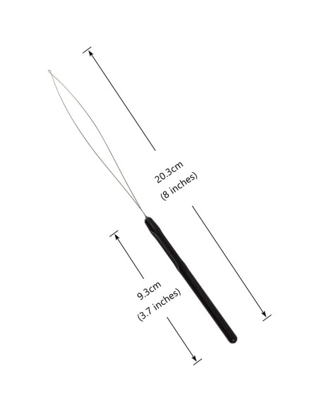 10 Piezas Herramienta de Aguja para Extensiones de Cabello BIYOUTE