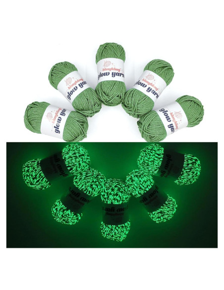 Hilo Brillante en la Oscuridad Bulingbuling Verde Militar 260g