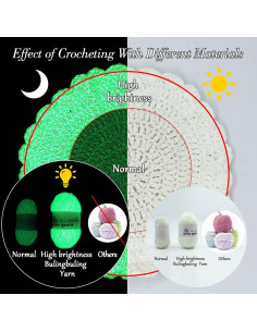 Hilo Brillante en la Oscuridad Bulingbuling Verde Militar 260g 2