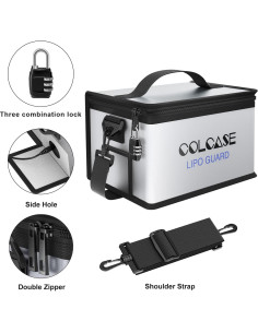 Bolsa Lipo Segura Colcase 28x20.3x16.5 cm A Prueba de Fuego 2