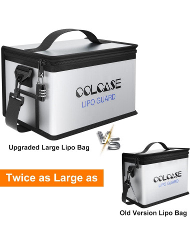 Bolsa Lipo Segura Colcase 28x20.3x16.5 cm A Prueba de Fuego