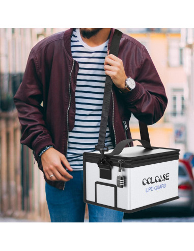 Bolsa Lipo Segura Colcase 28x20.3x16.5 cm A Prueba de Fuego