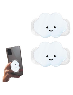 Soporte para teléfono colapsable Rwotlls nube 2D azul