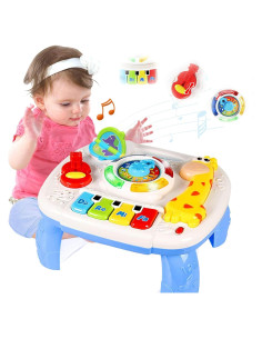 Mesa de Aprendizaje Musical HQXBNBY - Juguete Educativo 3 en 1