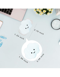 Soporte para teléfono colapsable Rwotlls nube 2D azul 2