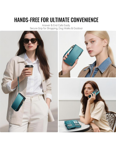 Funda Cartera Magnética Defencase para iPhone 16 Pro Max Verde