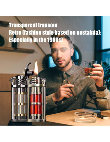 Encendedor Antorcha Recargable Lliang Negro a Prueba de Viento