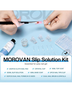 Solución Deslizante Morovan Poly Gel 118ml Kit Uñas 2