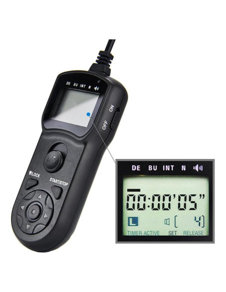 Cable disparador remoto JJC TM-J2 para Olympus E-M1 Mark II