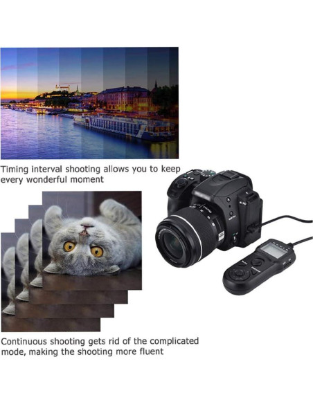 Cable disparador remoto JJC TM-J2 para Olympus E-M1 Mark II