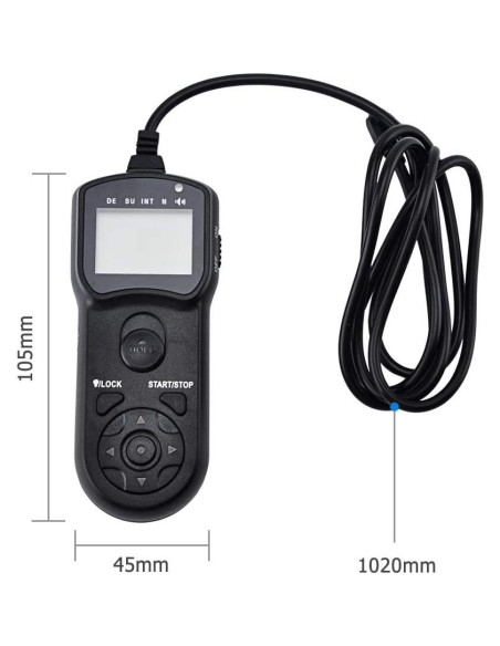 Cable disparador remoto JJC TM-J2 para Olympus E-M1 Mark II