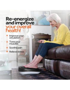 Masajeador de Pies Eléctrico Powerfit ETF002M-B con Control Remoto 2