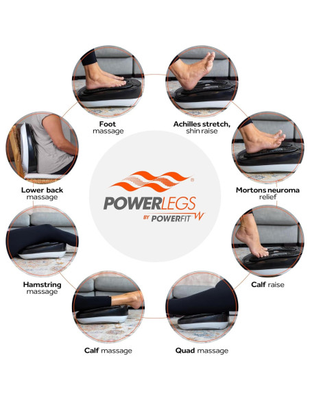 Masajeador de Pies Eléctrico Powerfit ETF002M-B con Control Remoto