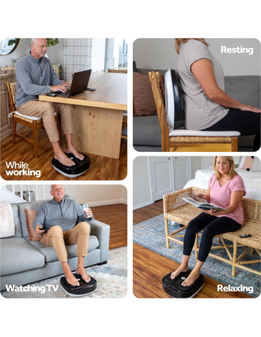 Masajeador de Pies Eléctrico Powerfit ETF002M-B con Control Remoto