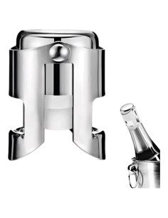 Tapones para Champagne BovcTrraann de Acero Inoxidable - 1 Paquete