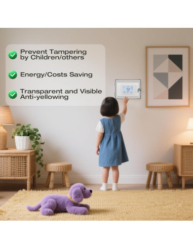 Caja de Bloqueo para Termostato AUURIO 18.5x14.5cm con Llave