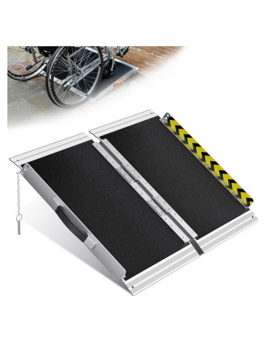 Rampa de Silla de Ruedas Plegable VNN 60.96 cm Antideslizante