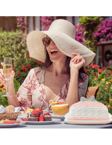 Plato de Mantequilla Cerámica Rosa con Tapa Diseño 3D Happy Will