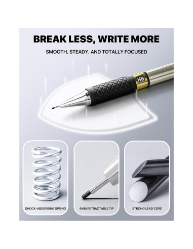 Juego de Lápices Mecánicos Four Candies 0.5mm con 360 Recargas