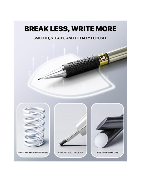 Juego de Lápices Mecánicos Four Candies 0.5mm con 360 Recargas