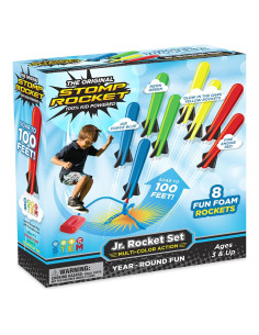 Lanzador de Cohetes Stomp Rocket Jr. Multicolor - 8 Cohetes