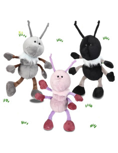 Conjunto de 3 Hormigas de Peluche Shappy 30 cm con Bufanda
