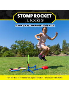 Lanzador de Cohetes Stomp Rocket Jr. Multicolor - 8 Cohetes 2