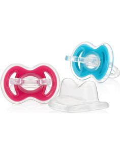 Mordedores Chupetes Nuby Gum-EEZ 2-Pack Silicona 0-4 Años 2